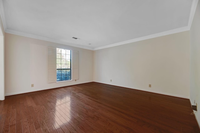 1202 General George Patton Rd, Nashville, TN 37221 - spare room featuring dark wood-style flooring, visible vents, crown molding, and baseboards