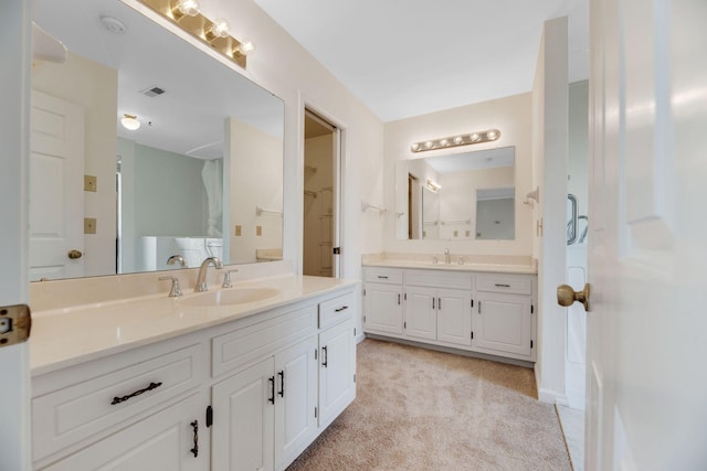 1202 General George Patton Rd, Nashville, TN 37221 - full bathroom with visible vents, two vanities, and a sink