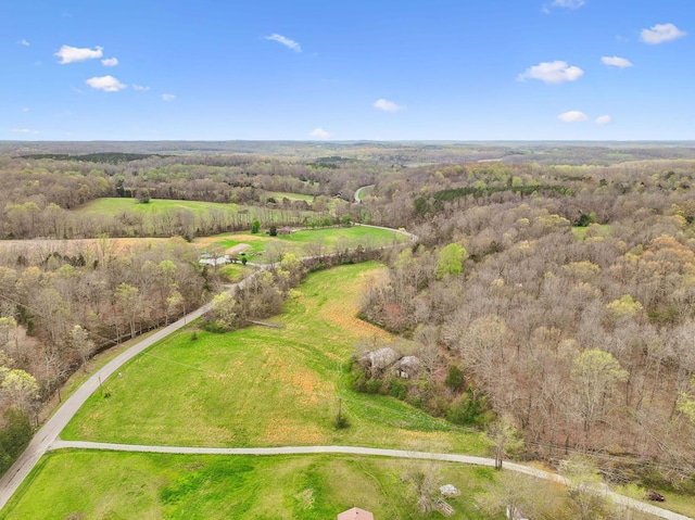 aerial view with a view of trees