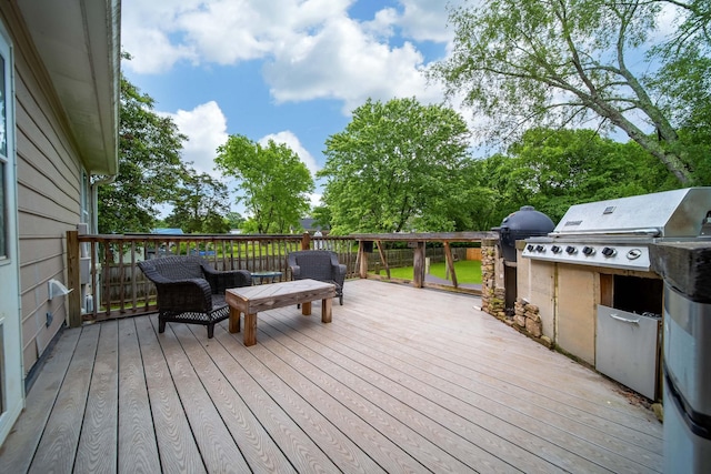 106 Windellwood Cir, Smyrna, TN 37167 - wooden terrace with area for grilling