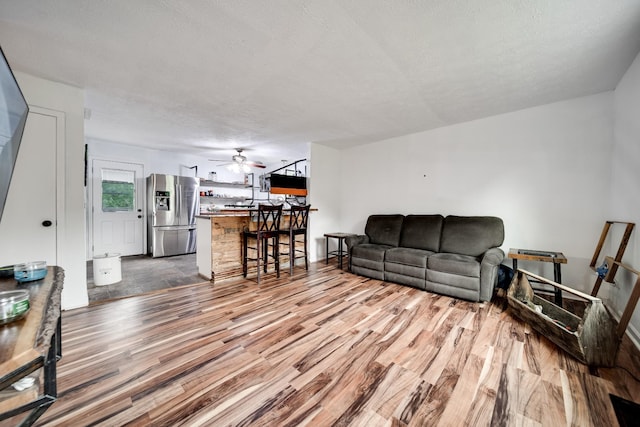 106 Windellwood Cir, Smyrna, TN 37167 - living area featuring wood finished floors and ceiling fan