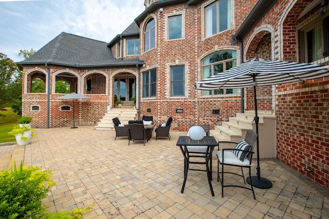 140 Lake Shore Ln, Henderson, TN 38340 - view of patio featuring stairs