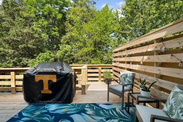 2561 Edinburgh St, Old Hickory, TN 37138 - wooden deck with area for grilling