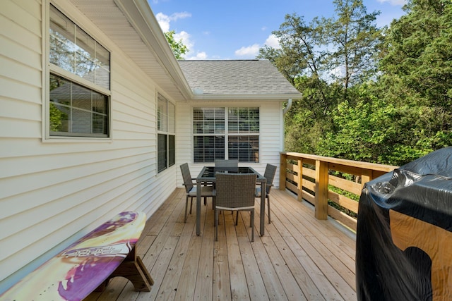 2561 Edinburgh St, Old Hickory, TN 37138 - wooden terrace with outdoor dining area and area for grilling