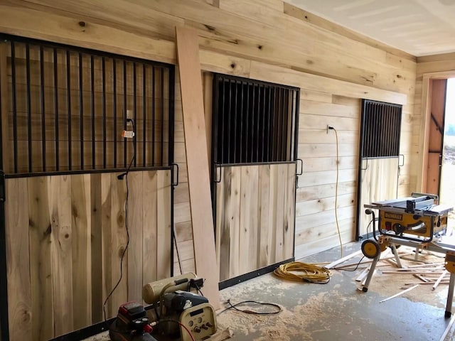 view of horse barn