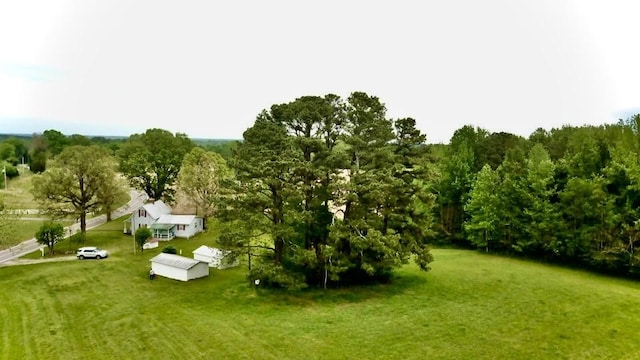 aerial view with a view of trees