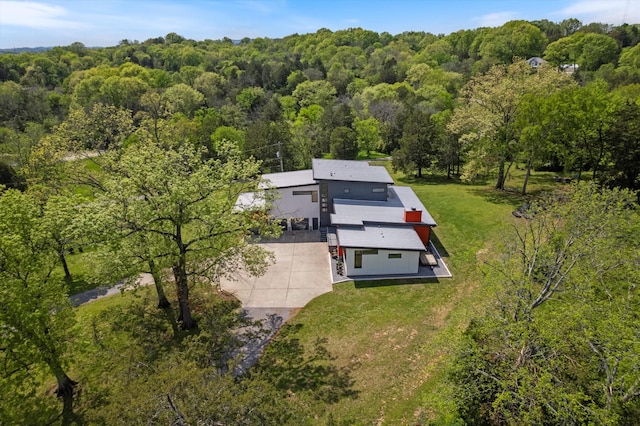 aerial view with a view of trees