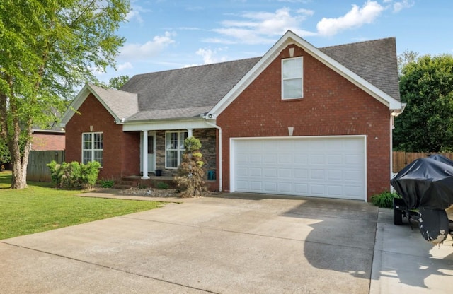 108 Braley Ct, Murfreesboro, TN 37129 - traditional-style home featuring concrete driveway, brick siding, and roof with shingles