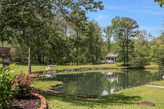 view of water feature