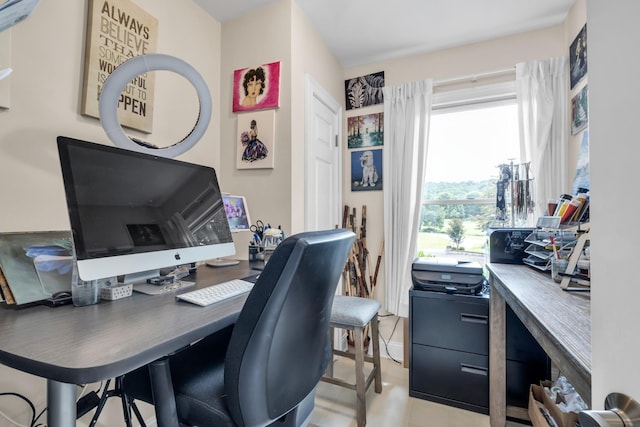 view of office