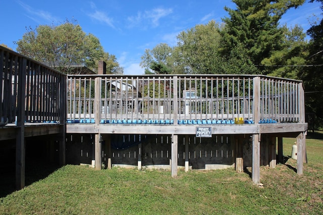 913 Branch Rd, Clarksville, TN 37043 - view of pool with a deck and a yard