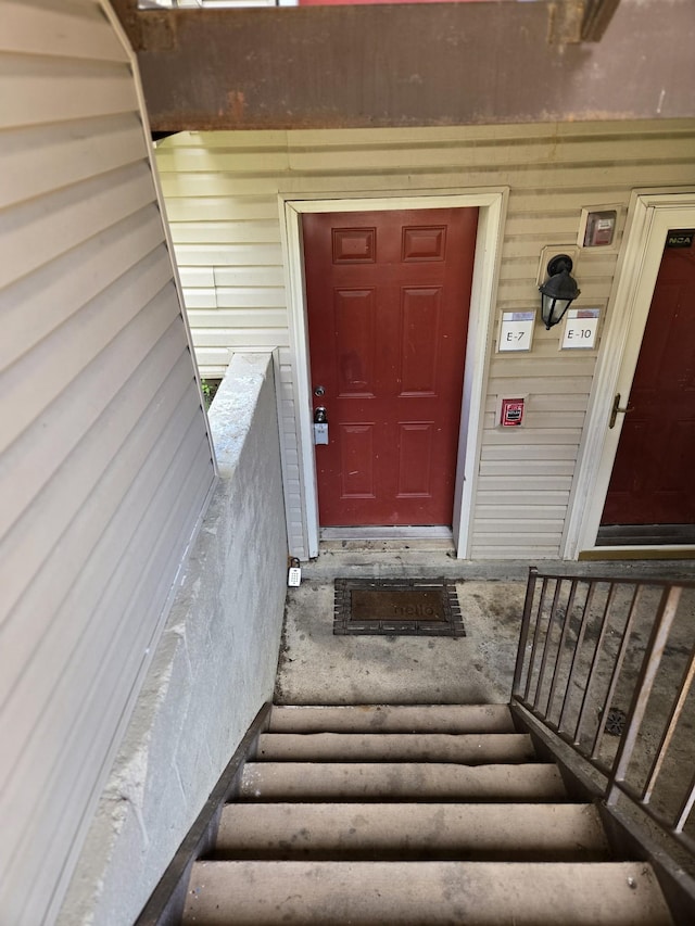 view of exterior entry