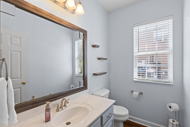 1320 Autumn Springs Ln, Old Hickory, TN 37138 - bathroom featuring toilet, vanity, and baseboards