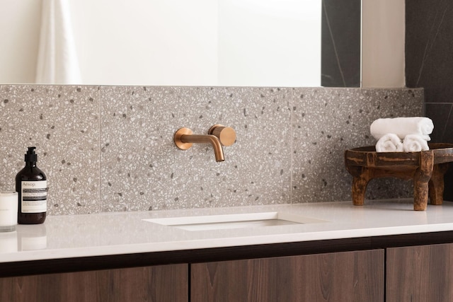 5040 Villa Crest Dr, Nashville, TN 37220 - bathroom view of a sink and backsplash