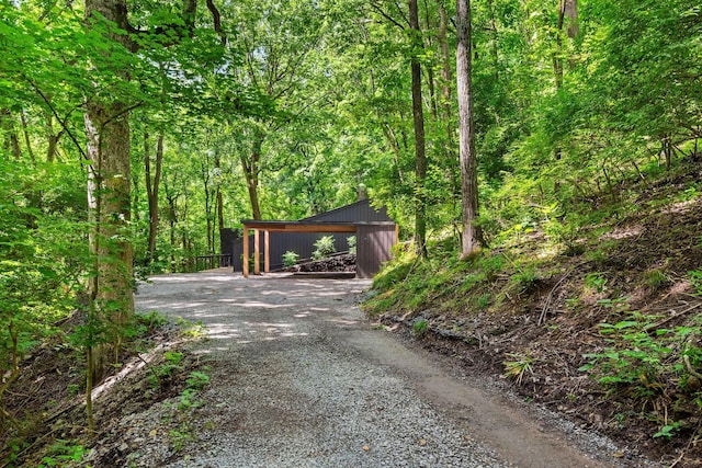 5040 Villa Crest Dr, Nashville, TN 37220 - exterior space with a forest view