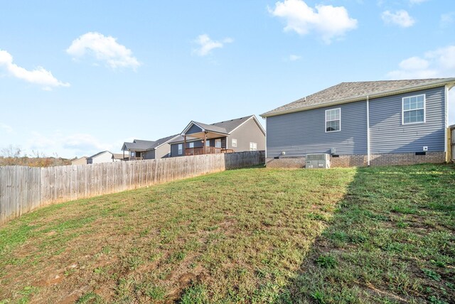 223 Casting Ct, Clarksville, TN 37043 - view of yard featuring fence and central air condition unit