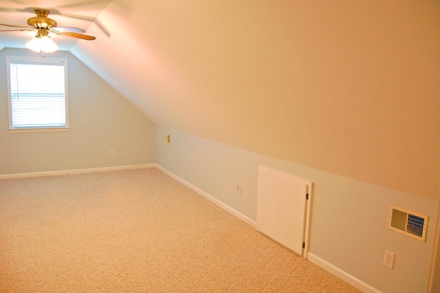 547 Grindstone Hollow Rd, Dickson, TN 37055 - bonus room featuring vaulted ceiling, ceiling fan, carpet, and baseboards