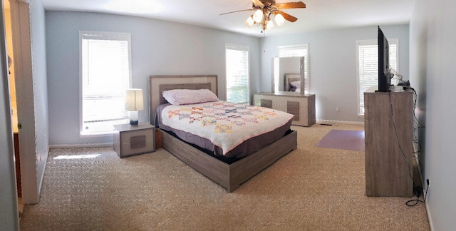 547 Grindstone Hollow Rd, Dickson, TN 37055 - carpeted bedroom featuring baseboards and ceiling fan