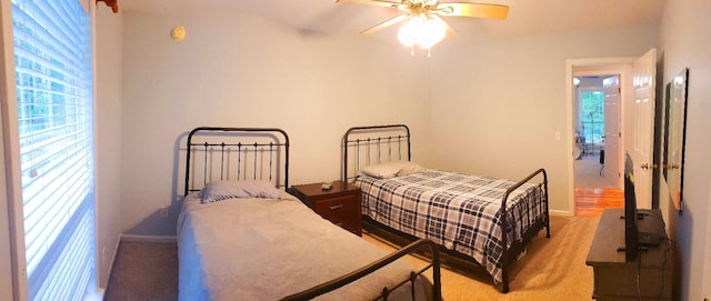 547 Grindstone Hollow Rd, Dickson, TN 37055 - carpeted bedroom with baseboards and a ceiling fan