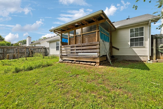 view of rear view of property