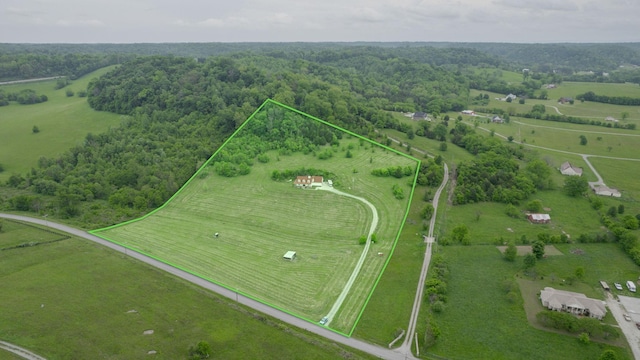 1344 French Brantley Rd, Wartrace, TN 37183 - view of rural area featuring property parcel outlined