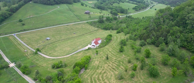 1344 French Brantley Rd, Wartrace, TN 37183 - aerial view of property and surrounding area with rural landscape and extensive farmland