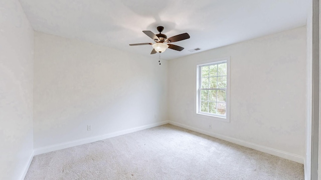 1344 French Brantley Rd, Wartrace, TN 37183 - carpeted spare room with baseboards and a ceiling fan