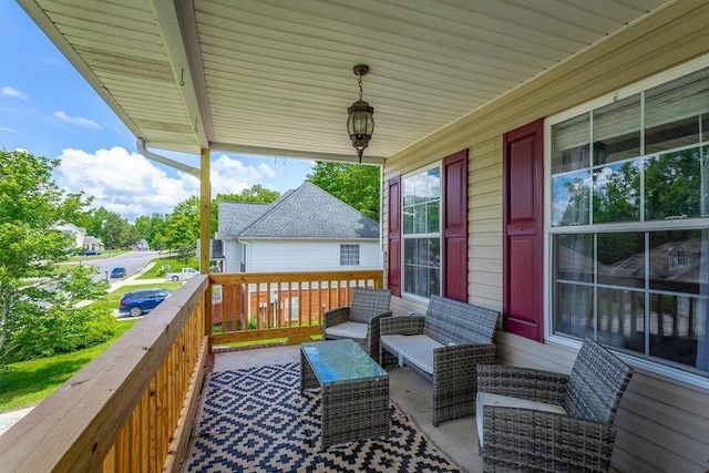 8424 Shadetree Ln, Ooltewah, TN 37363 - deck with covered porch