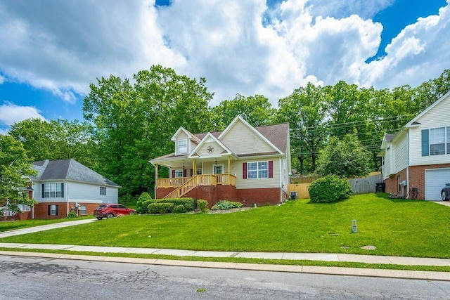 8424 Shadetree Ln, Ooltewah, TN 37363 - view of front of home featuring a porch and stairway