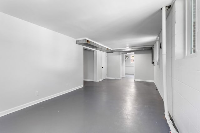 view of below grade area