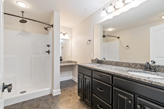 1041 Irish Way, Spring Hill, TN 37174 - full bathroom with a walk in shower, double vanity, and a sink