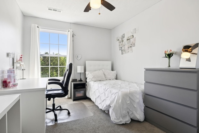 605 Longfellow Ln, Smyrna, TN 37167 - bedroom featuring visible vents, ceiling fan, and carpet