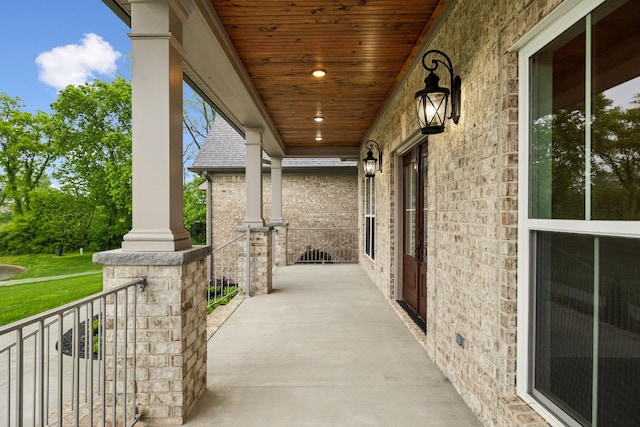 8020 Traditions Ln, Columbia, TN 38401 - view of patio featuring a porch