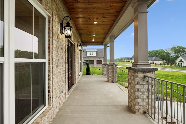 8020 Traditions Ln, Columbia, TN 38401 - view of patio with covered porch and a residential view