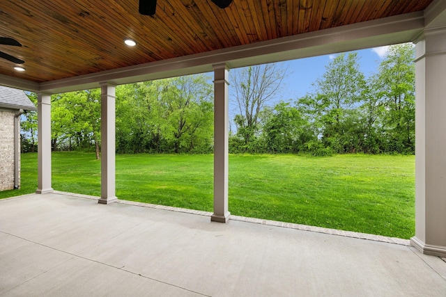 8020 Traditions Ln, Columbia, TN 38401 - view of patio with a ceiling fan