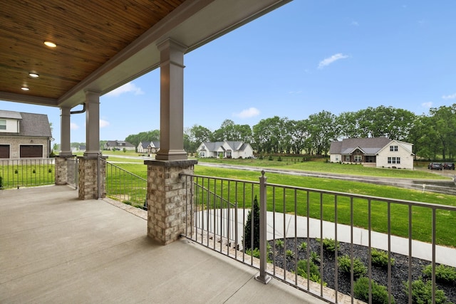 8020 Traditions Ln, Columbia, TN 38401 - view of patio / terrace featuring a porch and a residential view