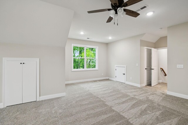 8020 Traditions Ln, Columbia, TN 38401 - interior space with visible vents, ceiling fan, carpet, and baseboards