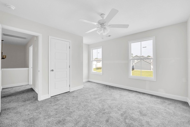 500 Herman Dr, Clarksville, TN 37042 - unfurnished bedroom with carpet floors, baseboards, and ceiling fan