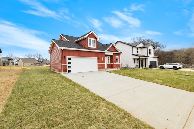 1005 Cherry Acres Dr, Clarksville, TN 37042 - view of front of property featuring concrete driveway, a front lawn, and roof with shingles