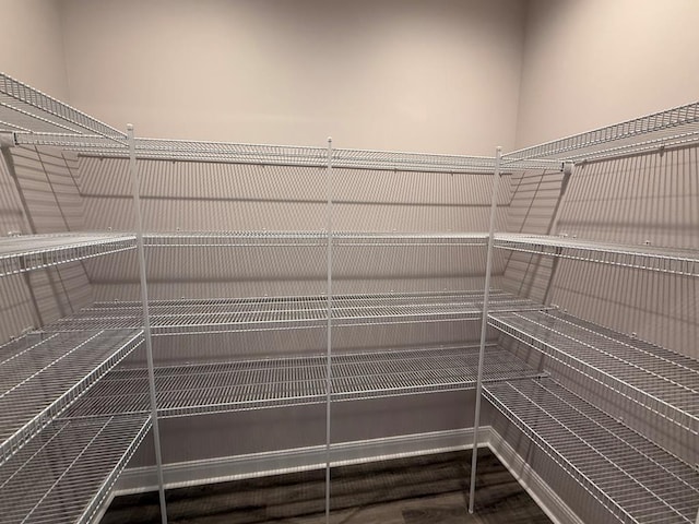 view of storage area