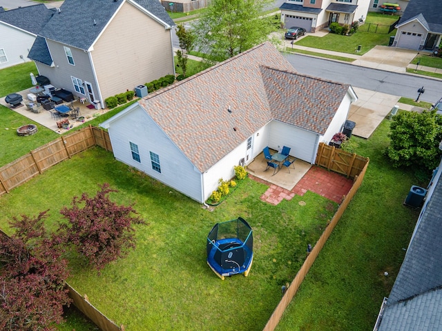 bird's eye view featuring a residential view