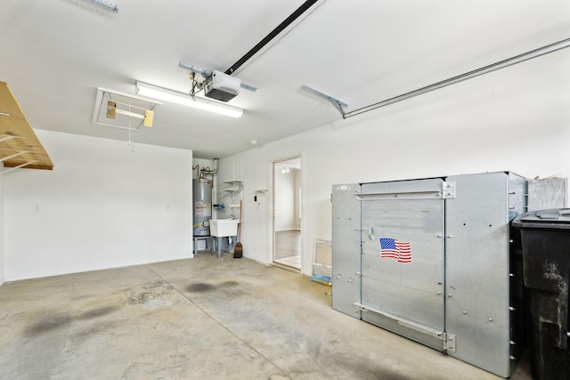 502 Village Green Cir, Murfreesboro, TN 37128 - garage featuring water heater and a garage door opener