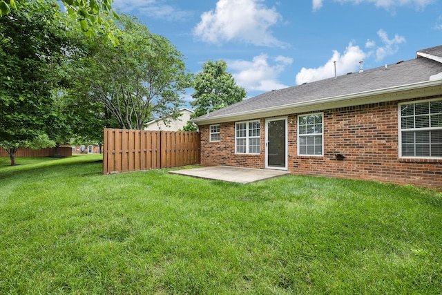 502 Village Green Cir, Murfreesboro, TN 37128 - rear view of property with a patio area, brick siding, and roof with shingles