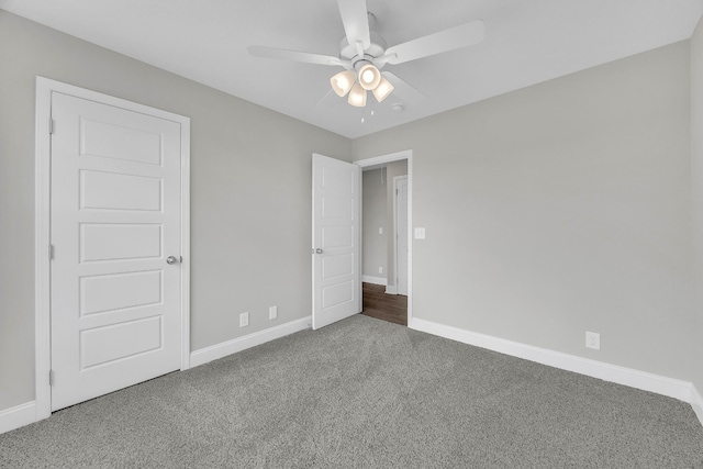 211 Donegal Dr, Clarksville, TN 37042 - unfurnished bedroom featuring carpet, baseboards, and ceiling fan