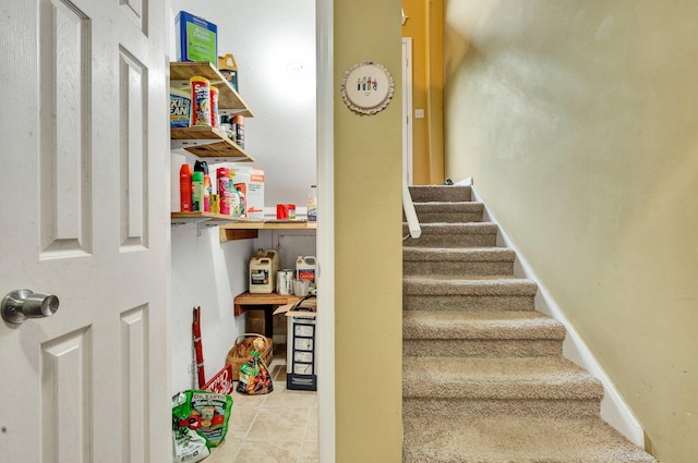 100 Treeann Ln, Ringgold, GA 30736 - stairway featuring tile patterned flooring