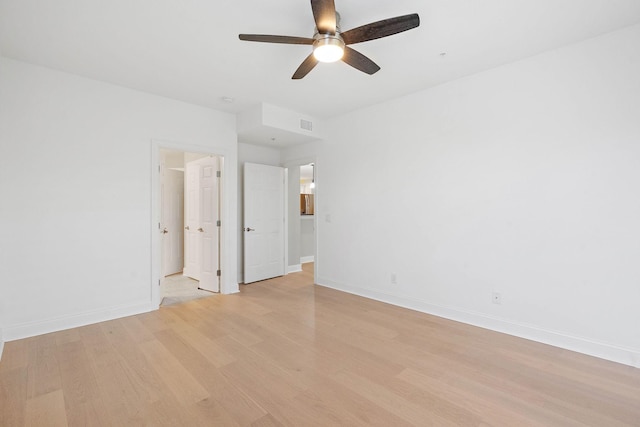 3201 Aspen Grove Dr Unit L8, Franklin, TN 37067 - unfurnished bedroom featuring baseboards, ceiling fan, light wood-type flooring, and visible vents