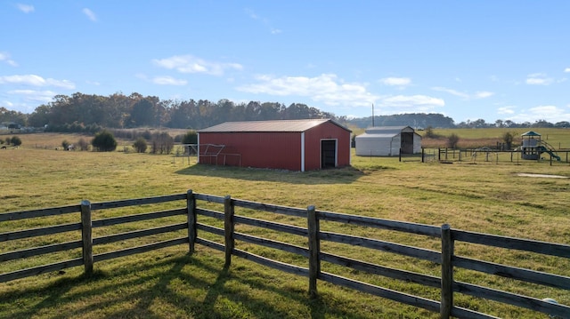 1883 Sawgrass Ln, Chapel Hill, TN 37034 - exterior space with fence, a rural view, and an outbuilding