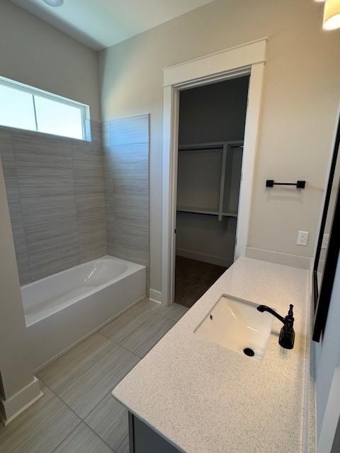5738 Lennis Ln, Murfreesboro, TN 37129 - full bath featuring vanity and tile patterned floors