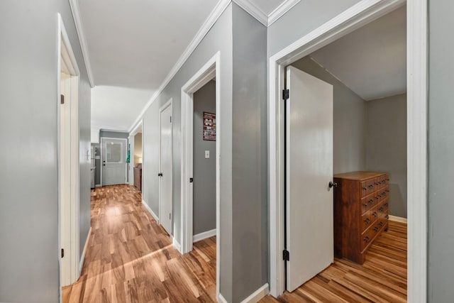 102 Lakeside Dr, Columbia, TN 38401 - hall featuring crown molding, baseboards, and light wood-style floors