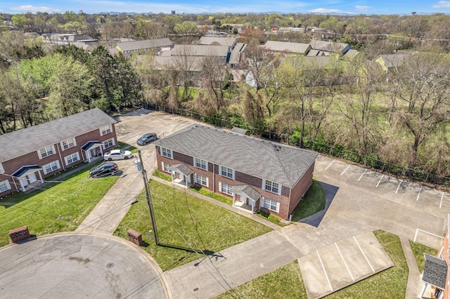 bird's eye view with a residential view